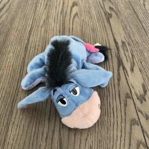 disney mattel beanie Eeyore Plush Winnie The Pooh EUC Loop And Hook Tail